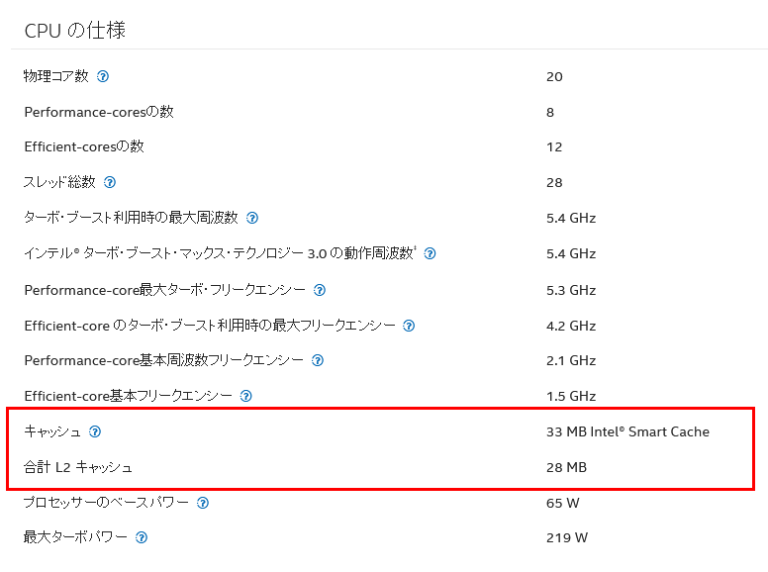 CPUのキャッシュメモリの役割やメモリとの違い、容量の確認方法を解説 | ジサログ:自作PC初心者ガイド