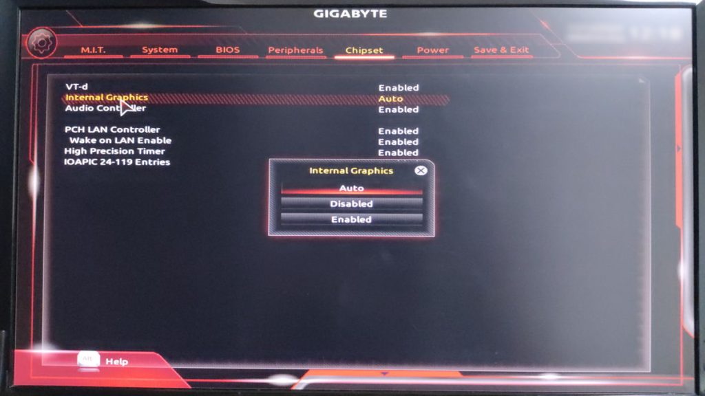 マザーボード bios 6 グラフィック（iGPU）設定