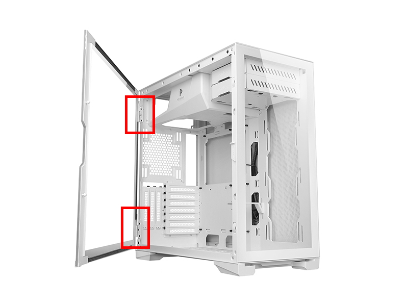 PCケース サイドパネル 3.ヒンジ式